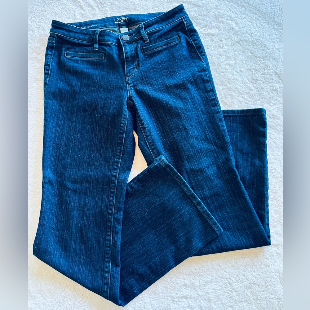 LOFT Dark Blue Women's Original Bootcut Jeans